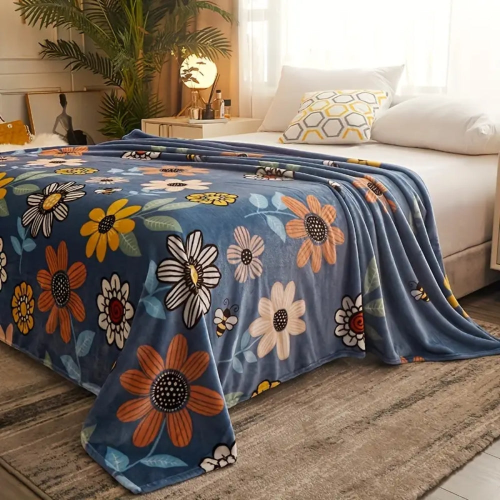 Flora Fleece Blanket