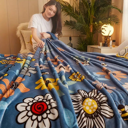 Flora Fleece Blanket